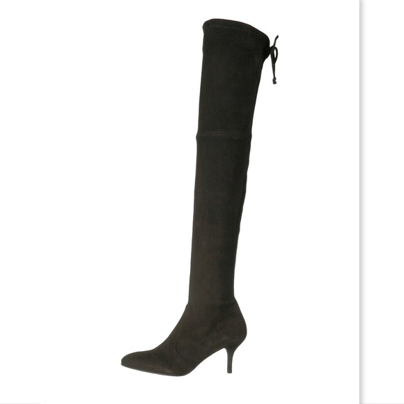 Sold💘NIB STUART WEITZMAN Black Suede OTK Boots 9 - Picture 5 of 8